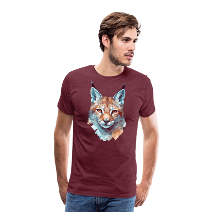 Geometrischer Luchs in Wasserfarben Optik - T-Shirt Männer - by Artful Alchemist