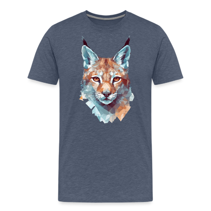 Geometrischer Luchs in Wasserfarben Optik - T-Shirt Männer - by Artful Alchemist