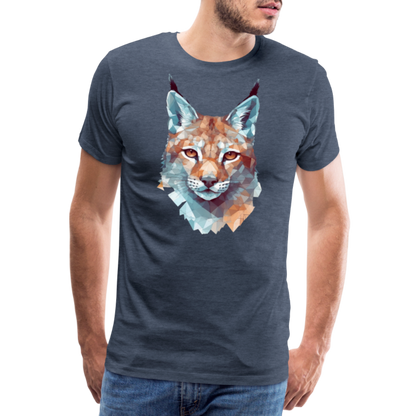 Geometrischer Luchs in Wasserfarben Optik - T-Shirt Männer - by Artful Alchemist