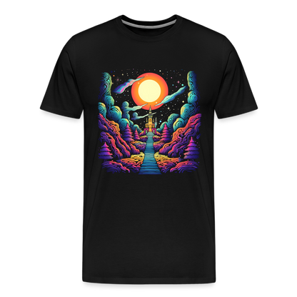 Treppe zum Himmel - Psychedelisches Schloss - T-Shirt Männer - by Artful Alchemist