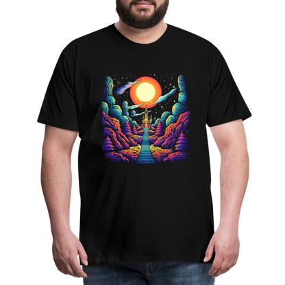 Treppe zum Himmel - Psychedelisches Schloss - T-Shirt Männer - by Artful Alchemist