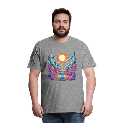Treppe zum Himmel - Psychedelisches Schloss - T-Shirt Männer - by Artful Alchemist