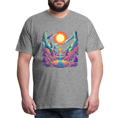 Treppe zum Himmel - Psychedelisches Schloss - T-Shirt Männer - by Artful Alchemist