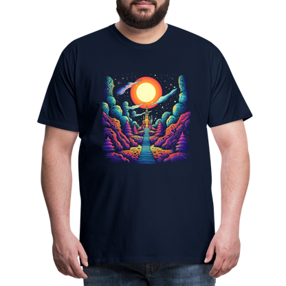 Treppe zum Himmel - Psychedelisches Schloss - T-Shirt Männer - by Artful Alchemist