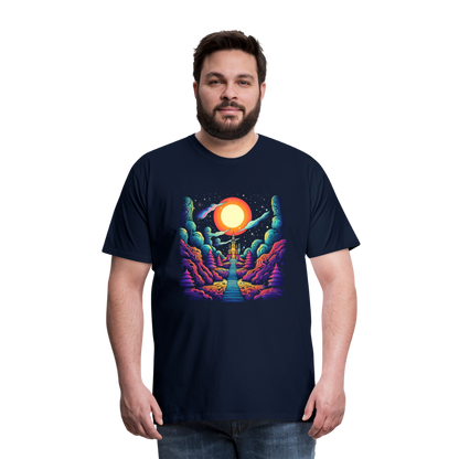 Treppe zum Himmel - Psychedelisches Schloss - T-Shirt Männer - by Artful Alchemist