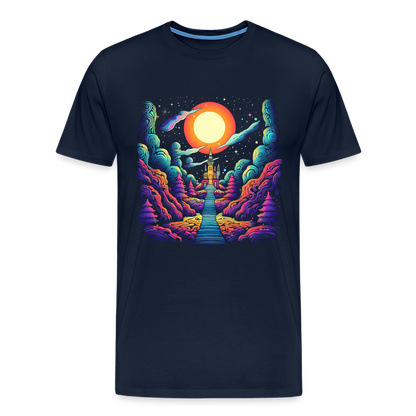 Treppe zum Himmel - Psychedelisches Schloss - T-Shirt Männer - by Artful Alchemist