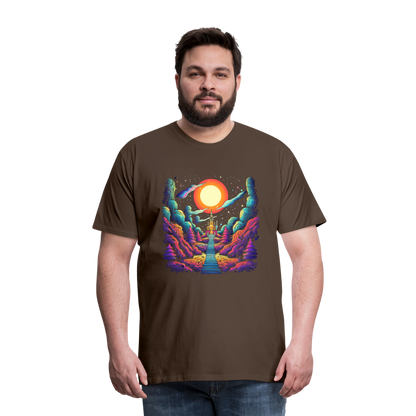 Treppe zum Himmel - Psychedelisches Schloss - T-Shirt Männer - by Artful Alchemist
