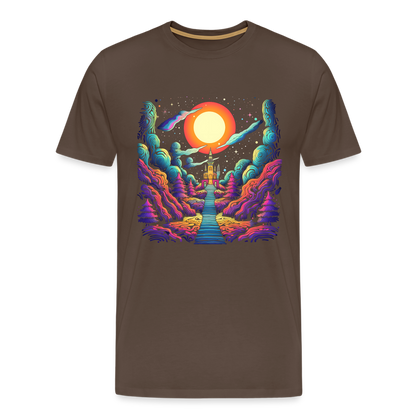 Treppe zum Himmel - Psychedelisches Schloss - T-Shirt Männer - by Artful Alchemist