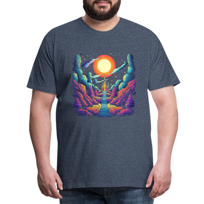 Treppe zum Himmel - Psychedelisches Schloss - T-Shirt Männer - by Artful Alchemist