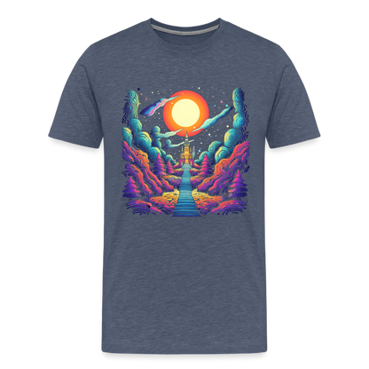 Treppe zum Himmel - Psychedelisches Schloss - T-Shirt Männer - by Artful Alchemist