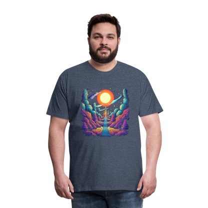 Treppe zum Himmel - Psychedelisches Schloss - T-Shirt Männer - by Artful Alchemist