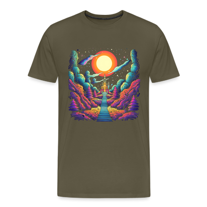 Treppe zum Himmel - Psychedelisches Schloss - T-Shirt Männer - by Artful Alchemist