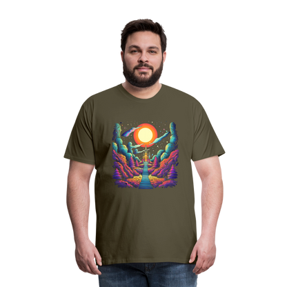 Treppe zum Himmel - Psychedelisches Schloss - T-Shirt Männer - by Artful Alchemist