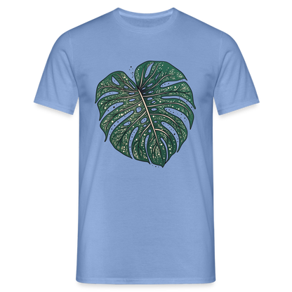 Gepunktetes Monstera Blatt, Pflanzen Motiv - Männer T-Shirt - by Artful Alchemist