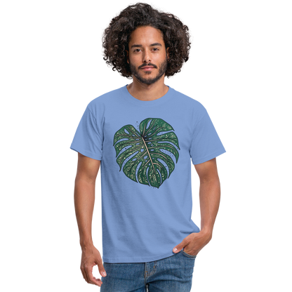 Gepunktetes Monstera Blatt, Pflanzen Motiv - Männer T-Shirt - by Artful Alchemist