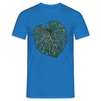Gepunktetes Monstera Blatt, Pflanzen Motiv - Männer T-Shirt - by Artful Alchemist
