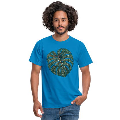 Gepunktetes Monstera Blatt, Pflanzen Motiv - Männer T-Shirt - by Artful Alchemist