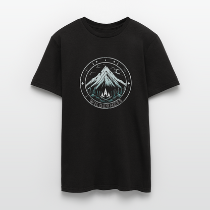 Cooles Wanderer Motiv mit Lagerfeuer - Männer T-Shirt - by Artful Alchemist