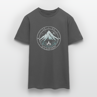 Cooles Wanderer Motiv mit Lagerfeuer - Männer T-Shirt - by Artful Alchemist