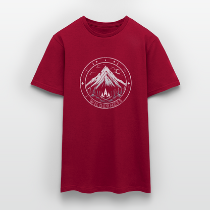 Cooles Wanderer Motiv mit Lagerfeuer - Männer T-Shirt - by Artful Alchemist