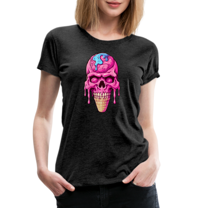 Totenkopf Eistüte - Happy Halloween - Women Premium T-Shirt - by Artful Alchemist