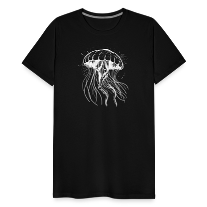 Weißes Quallen Motiv - Jellyfish - Männer Premium T-Shirt - by Artful Alchemist