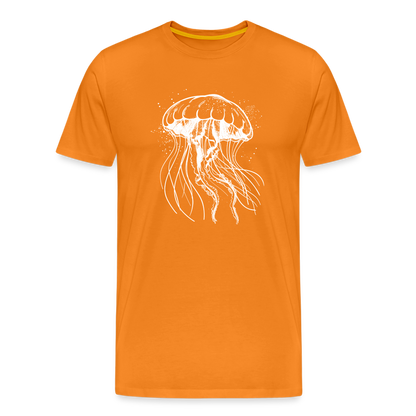 Weißes Quallen Motiv - Jellyfish - Männer Premium T-Shirt - by Artful Alchemist
