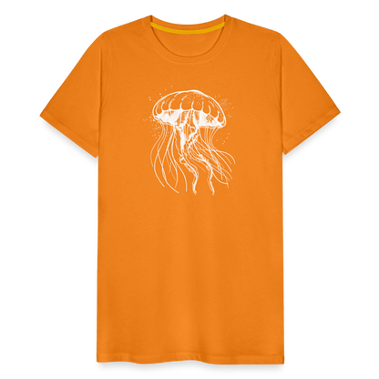 Weißes Quallen Motiv - Jellyfish - Männer Premium T-Shirt - by Artful Alchemist