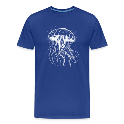Weißes Quallen Motiv - Jellyfish - Männer Premium T-Shirt - by Artful Alchemist