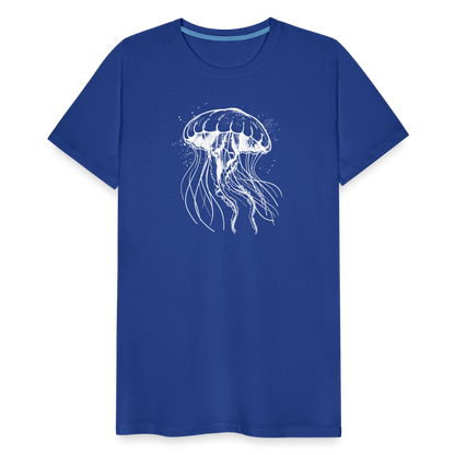 Weißes Quallen Motiv - Jellyfish - Männer Premium T-Shirt - by Artful Alchemist