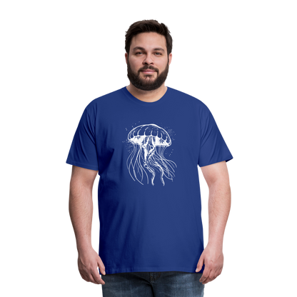 Weißes Quallen Motiv - Jellyfish - Männer Premium T-Shirt - by Artful Alchemist