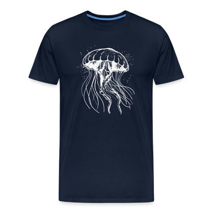 Weißes Quallen Motiv - Jellyfish - Männer Premium T-Shirt - by Artful Alchemist