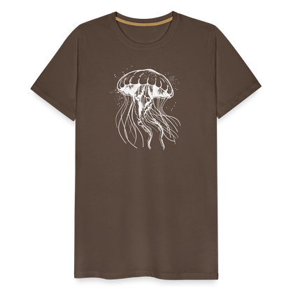 Weißes Quallen Motiv - Jellyfish - Männer Premium T-Shirt - by Artful Alchemist