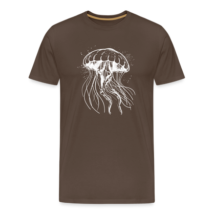 Weißes Quallen Motiv - Jellyfish - Männer Premium T-Shirt - by Artful Alchemist