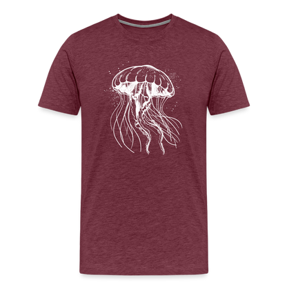 Weißes Quallen Motiv - Jellyfish - Männer Premium T-Shirt - by Artful Alchemist