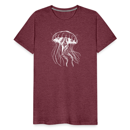 Weißes Quallen Motiv - Jellyfish - Männer Premium T-Shirt - by Artful Alchemist