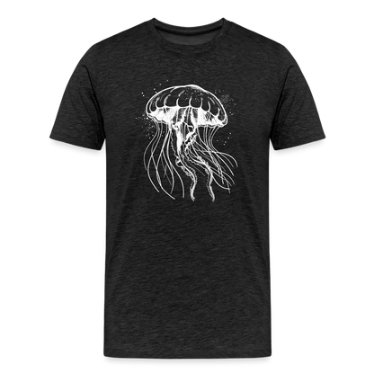 Weißes Quallen Motiv - Jellyfish - Männer Premium T-Shirt - by Artful Alchemist