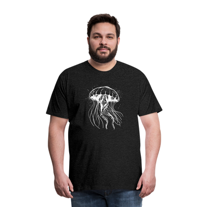 Weißes Quallen Motiv - Jellyfish - Männer Premium T-Shirt - by Artful Alchemist