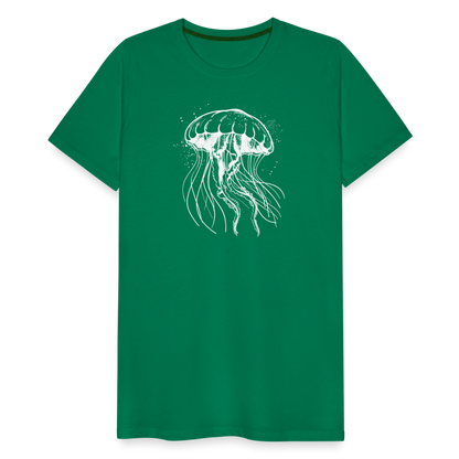 Weißes Quallen Motiv - Jellyfish - Männer Premium T-Shirt - by Artful Alchemist