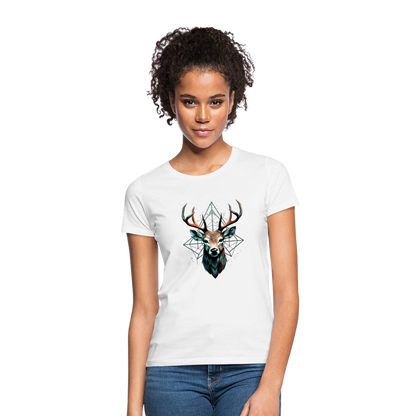 Geometrischer Hirsch mit geometrischen Mustern - Frauen T-Shirt - by Artful Alchemist