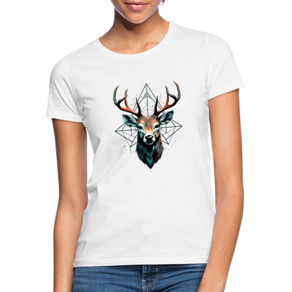Geometrischer Hirsch mit geometrischen Mustern - Frauen T-Shirt - by Artful Alchemist