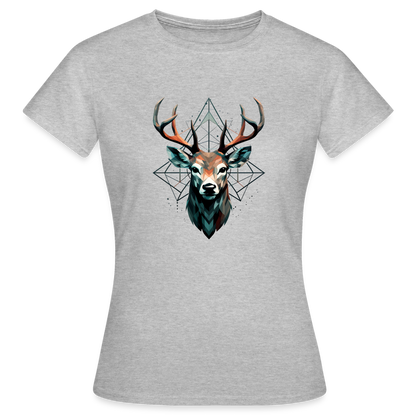 Geometrischer Hirsch mit geometrischen Mustern - Frauen T-Shirt - by Artful Alchemist