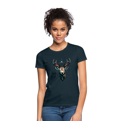 Geometrischer Hirsch mit geometrischen Mustern - Frauen T-Shirt - by Artful Alchemist
