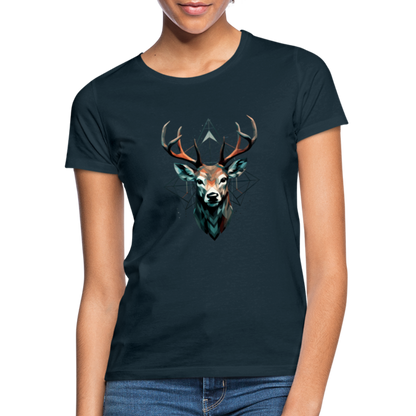 Geometrischer Hirsch mit geometrischen Mustern - Frauen T-Shirt - by Artful Alchemist