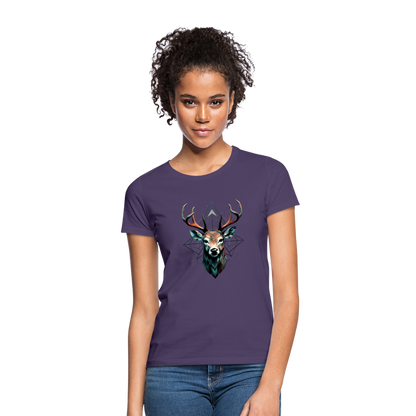 Geometrischer Hirsch mit geometrischen Mustern - Frauen T-Shirt - by Artful Alchemist