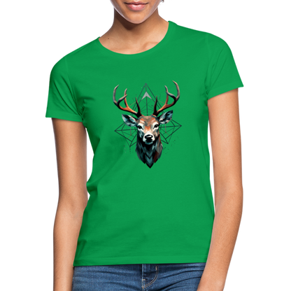 Geometrischer Hirsch mit geometrischen Mustern - Frauen T-Shirt - by Artful Alchemist