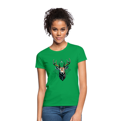Geometrischer Hirsch mit geometrischen Mustern - Frauen T-Shirt - by Artful Alchemist
