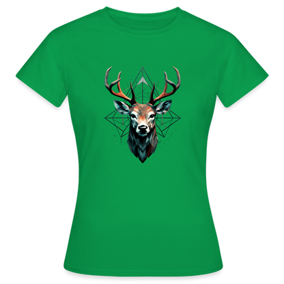 Geometrischer Hirsch mit geometrischen Mustern - Frauen T-Shirt - by Artful Alchemist