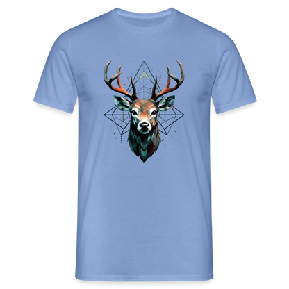 Geometrischer Hirsch mit geometrischen Mustern - Männer T-Shirt - by Artful Alchemist