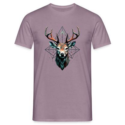 Geometrischer Hirsch mit geometrischen Mustern - Männer T-Shirt - by Artful Alchemist